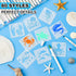 80 Pcs Flower Stencils Farm Stencils Ocean Stencils for Kids Animal Stencil Floral Stencils Plastic Reusable Stencils (Ocean)...