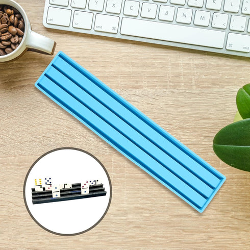 VILLCASE Domino Bracket Box Silicone Mold, Box Resin Casting Mold Domino Storage Box Mould DIY Dominoes Storage Box Resin Mould Jewelry Storage Ca...