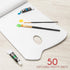 Zenacolor - Paper Palette Pad - 50 Removable and Disposable Sheets for Painters - 80gsm, 24lb - Paint Mixing Palette for All Paints (Oil, Acrylic,...