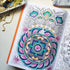 5pcs Mandala Dot Painting Tool Stencils Template Set, 8/12/16 Segment Creative Mandala Stencils Reusable Painting Stencils for DIY Wood, Fabric, G...