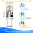 0-100% Dimmable G8 Led Bulbs 3W 4000K Natural White,Replace G8 20 Watt 25 Watt Halogen,120V G8 2Pin Led Light Bulb T4 JCD Type for Under Cabinet K...