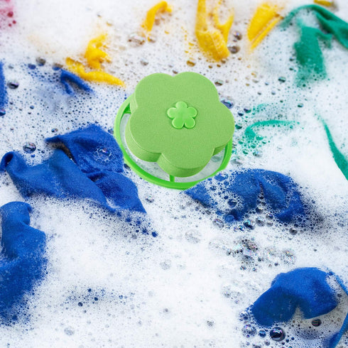 4 Pieces Reusable Washing Machine Lint Catcher Household Washing Machine Lint Mesh Bag Hair Filter Net Pouch Washer Hair Catcher (Green, Blue)...