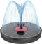 Solar Fountain with Pink Flower,Solar Bird Bath Fountains No Battery 2024 Upgraded Glass Solar Panel,Solar Water Pump Fountain for Bird Bath Garde...