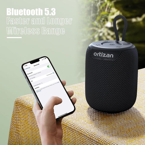 Ortizan Bluetooth Speakers, IPX7 Waterproof Portable Wireless Speaker with Bluetooth 5.3, 15W Stereo Sound, Deep Bass, Dual Pairing, 15H Playtime ...