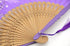 OMyTea® "Grassflowers 8.27"(21cm) Hand Held Folding Fans - With a Fabric Sleeve for Protection for Gifts - Chinese/Japanese Vintage Retro Style (P...