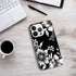Hi Space Compatible with iPhone 15 Pro Case White Flower 6.1 inch 5G 2023, Design Flower Floral Case for iPhone 15 Pro, Raised Lips Anti-Scratch P...