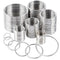 90Pcs 6 Sizes Silver Metal O Rings Multi-Purpose Heavy Duty Round Ring for Hardware Bags Belts Dog Leashes Hanging Basket DIY Craft Supplies, 15mm...
