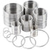 90Pcs 6 Sizes Silver Metal O Rings Multi-Purpose Heavy Duty Round Ring for Hardware Bags Belts Dog Leashes Hanging Basket DIY Craft Supplies, 15mm...
