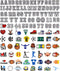 Sports Letters Numbers Charms for Clog Shoe Decoration, Basketball Baseball Hockey Lacrosse Softball Soccer Football Volleyball Sneakers Charm Gif...