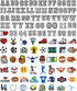 Sports Letters Numbers Charms for Clog Shoe Decoration, Basketball Baseball Hockey Lacrosse Softball Soccer Football Volleyball Sneakers Charm Gif...