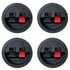 Round Speaker Terminal Cup 4PCS Round Express Spring Clip Double Binding Post Screw Wire Car Subwoofer Speaker Wire Terminal Connector WP2-9...