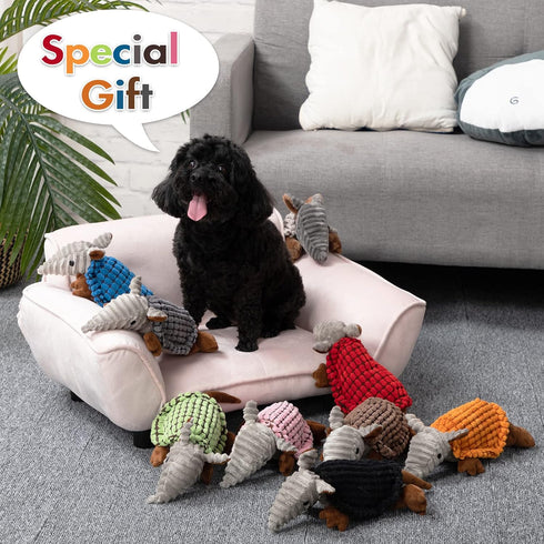 Hollypet Dog Toys, Plush Dog Toys, Squeaky Dog Toys, Stuffed Toys for Small Medium Large All Breed Sizes Dogs, Big Armadillo Animals Toy, Puppy Ch...