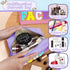 4Pcs Premium Preppy Makeup Bag Set, Fashion Chenille Letter Waterproof PU Leather Cosmetic Bags, Multi Colors Large Capacity Travel Makeup Bag Set...