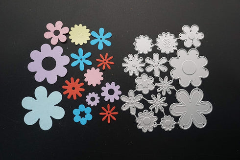Metal Cutting Dies Flowers in 13 Shapes Embossing Stencil Die Cuts for Card Making Scrapbooking Paper Craft Album Stamps DIY Décor...