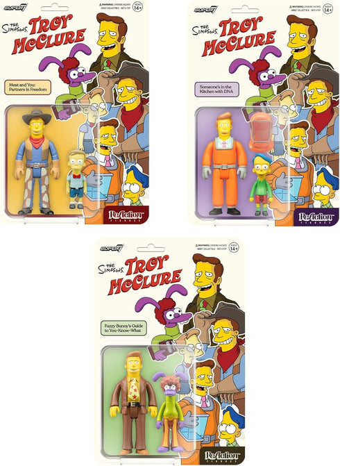 Super7 The Simpsons Troy McClure (Meat and You: Partners in Freedom) - 3.75" The Simpsons Action Figure Classic TV Show Collectibles and Retro Toy...