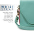 Clutch Wallet with Wristlet and Crossbody Strap for Smartphones or Phablets up to 5.7 Inch - Carrying Case - Frustration-Free Packaging - Teal and...