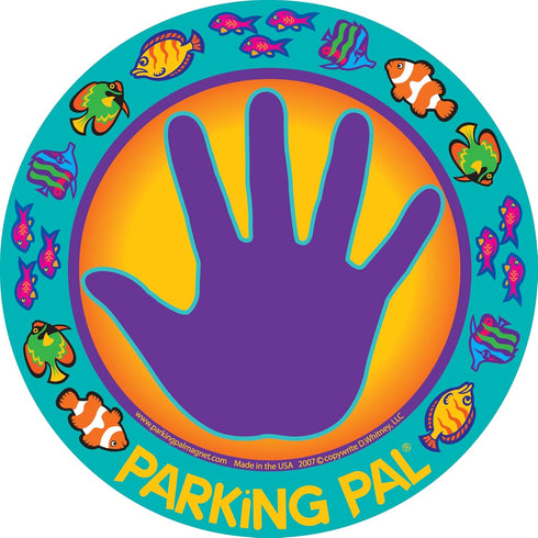 Car Magnet Safe Spot to Stand and Children's Safety Book Combo Pack (Fish)...