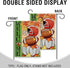 Welcome Fall Football Small Decorative Garden Flag, Autumn White Pumpkin Maple Leaves Yard Lawn Outside Decor, Thanksgiving Farmhouse Outdoor Home...