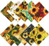 10Pcs 25 x 25cm Sunflower Cotton Fabric Patchwork Printed Patterns Quilting Fabric Sewing Patchwork Precut Fabric for DIY Artcraft...