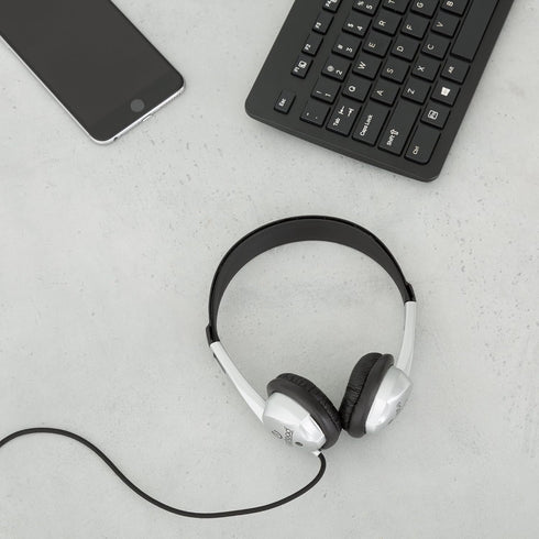 Egghead Stereo School Headphone with Leatherette Ear Cushion, Black, EGG-IAG-1008-SO...