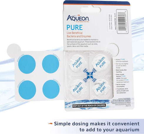 Aqueon Pure Bacteria Supplement - 4 Pack (10 Gallon)...