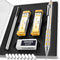 Nicpro Blocky Gear 0.9 mm Mechanical Pencils Set in Case, Metal Pencil with 0.9mm HB Lead Refills, Eraser for Professional & Adult Art Writing Dra...
