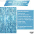 KatchOn, XtraLarge, Blue Foil Fringe Curtain - 8x3.2 Feet, Pack of 2 | Blue Backdrop Curtain for Under The Sea Party Decorations | Ocean Backdrop ...