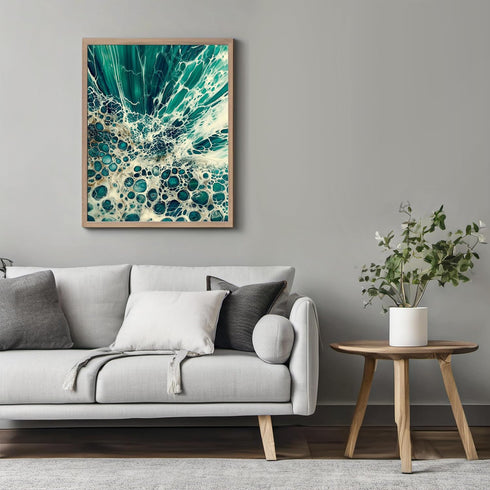 Posterizer 1 pcs-ocean waves-beautiful nature art work 7-Landscape & Nature Art-Coastal & Nautical Art-Decor for Home & Office- unframed wall art...