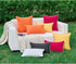LIGICKY Pack of 2 Hot Pink Outdoor Waterproof Throw Pillow Covers Decorative White Edge Square Pillows Cushion Case Outside Pillowcase for Patio C...