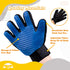PetnBeyond Deshedding and Grooming Gloves - Gentle Effective Pet Care Gloves for Cats and Dogs - Ultimate Massaging and Comfort - Suitable for Lon...
