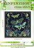 Xinpinzhou Moth 11ct Cross Stitch Kits, 11 CT Funny Pre Printed Counted Stamped Cross Stitch Embroidery Needlepoint Needlework Patterns Kits for B...