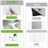 Dry Erase Sticky Notes. Reusable Whiteboard Stickers 3"x3" 12 Pack. Suitable for All Smooth Surface. Great for Labels, Lists, Reminders and Decals...