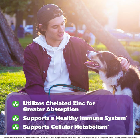 Natrol High Absorption Zinc 7.5 mg per serving, Dietary Supplement for Immune Health, Chewable Tablets for Adults, 60 Zinc Tablets, 60 Day Supply...