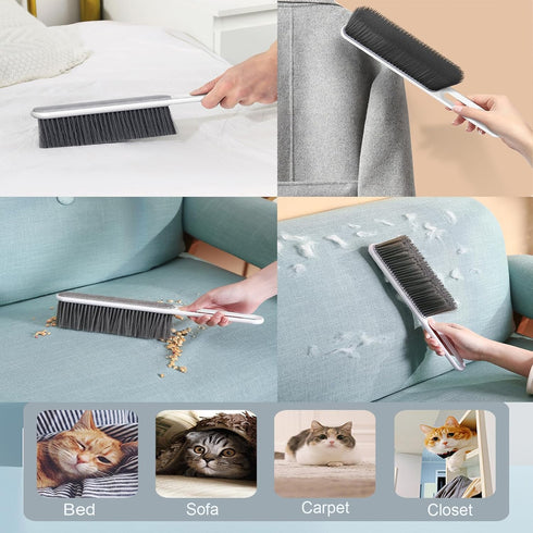 Reuseable Pet Hair Remover Lint Brush Dog and Cat Hair Remover for Couch Furniture Fabric Car Seats or Bedding Portable Lint Remover and Fur Remov...