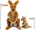 Ice King Bear Kangaroo Stuffed Animal with Removable Joey Plush Toy,12 Inches...