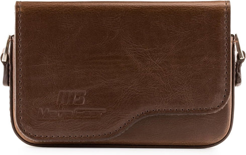 MegaGear MG1222 Canon PowerShot G9 X Mark II, G9 X Leather Camera Case with Strap, Dark Brown...