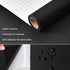 Mecpar Solid Black Wallpaper 15.7" x 118" Black Peel and Stick Wallpaper Matte Textured Black Contact Paper Vinyl Self-Adhesive Removable Thick Wa...