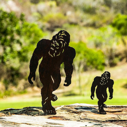 Bigfoot Garden Decor Metal Stake - Set of 2 Big Foot Sasquatch Gifts Yard Art Decorative Garden Stakes for Outdoor Decor, Yard, Patio, Lawn Decora...
