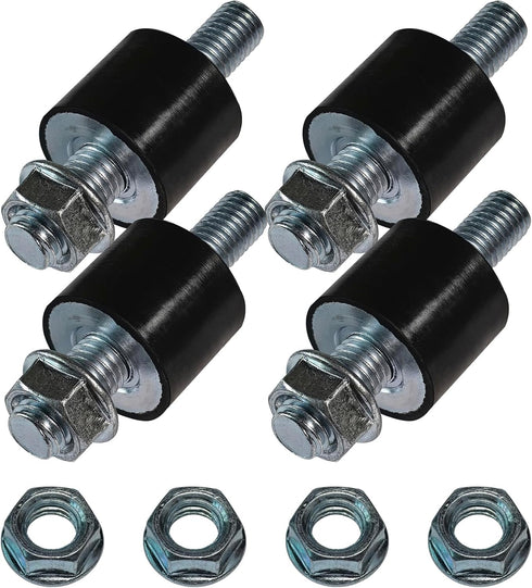 M8 Rubber Studs Shock Isolator Mounts Anti-Vibration Compatible with Split Heat/Water Pumps, Air Compressors, Harvester, Garage Motor, Generator, ...