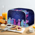 Colorful Cats Pattern Toaster Cover 2 Slice Small Appliance Covers Organizer Toaster Bag Bread Maker Cover Washable Toaster Oven Cover, S...