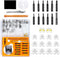 Upgraded All-in-One Magnetic Eyeglass Repair kit with Magnifying Glass, Repair Tool Kit with 12 interchangeable Screwdriver Bits, Nose Pads, Screw...