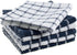 DII Basic Terry Collection Windowpane Dishcloth Set, 12x12, Nautical Blue, 6 Piece...