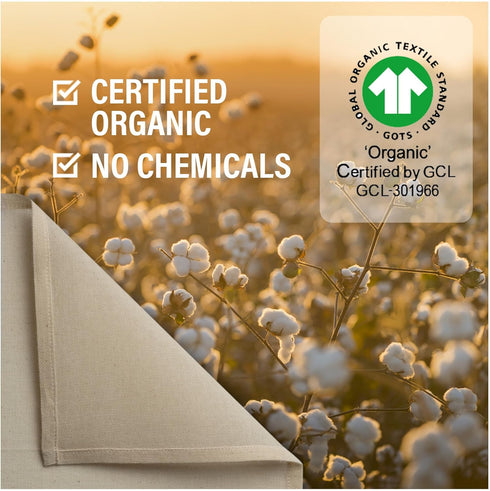 Organic Unbleached Cotton Cheesecloth for Straining - 2 Reusable Hemmed Squares, GOTS Certified, Fine Reusable Strainer – Large 23" x 23"...