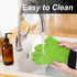 uxcell Silicone Oven Mitts, Heat Resistant Gloves Dutch Pot Holders, Kitchen Hand Protection, Non-Slip Grip Double Oven Gloves, with Hanging Loop,...