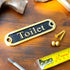 Toilet Brass Bathroom Door Sign. Traditional Style Home Décor Wall Plaque Handmade By The Metal Foundry UK....