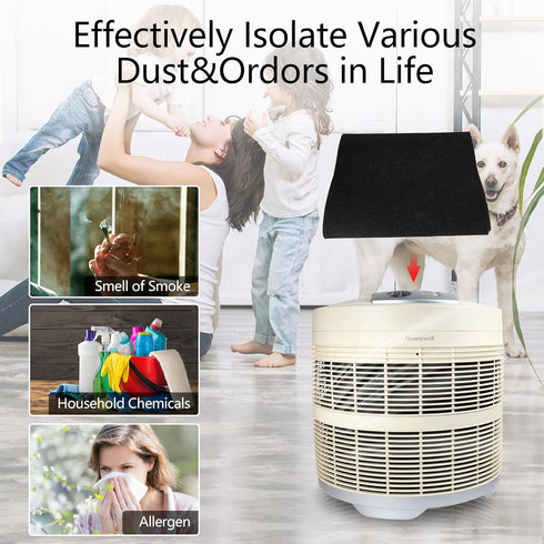 Universal Air Cleaner Carbon Replacement Pre-Filters Compatible with Honeywell 50250-S Round Air Purifier (1 Piece)...