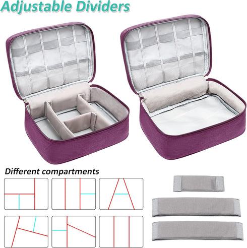 Electronics Organizer Travel Cable Organizer Bag Waterproof Portable Digital Storage Bag Electronic Accessories Case Cable Charger Organizer Case...