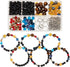 SUNNYCLUE 1 Box 300+Pcs DIY 10 Sets Solar System Bracelets Kit Universe Galaxy The Nine Guardian Planets Beading Bracelet Necklace Tiger Eye Bead ...