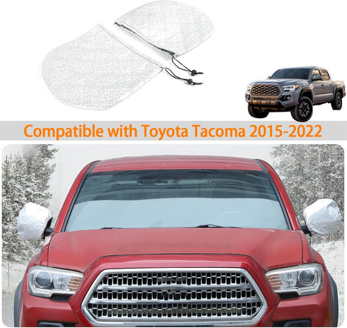 Car Side Mirror Snow Cover Compatible with Toyota Tacoma 2015-2022, Waterproof Exterior Rearview Mirror Protection Cover, Protect Car from Winter ...