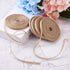 Pandahall 5 Rolls Natural Burlap Fabric Ribbon 1/4 inches Tan Jute Linen Ribbon Rolls for Party Decoration, DIY Crafts Gift Wrapping Christmas Mak...